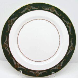 Paragon England Design  Green 10 3/4" Scalloped Dinner Plate